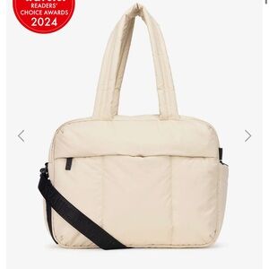 CALPAK Large Luka Duffle Bag in Oatmal